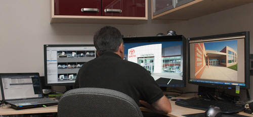 Professional product photo retouching before and after" or "Commercial architecture photo finishing Chicago.